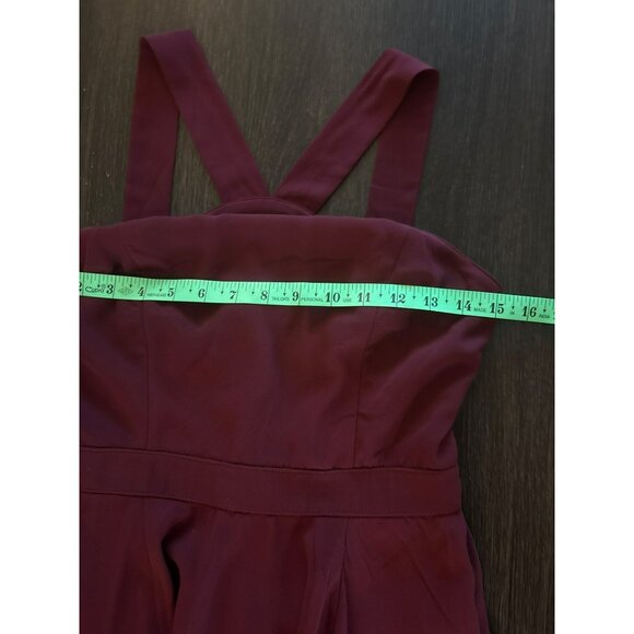 Lulus Burgundy Forevermore Sleeveless Skater Dress Size S - Picture 3 of 8